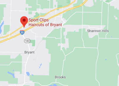 Map of Sport Clips Bryant Arkansas location
